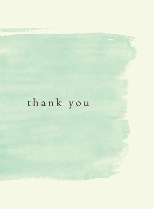 Watercolor Wash Thank You - thankyou_cards - Card