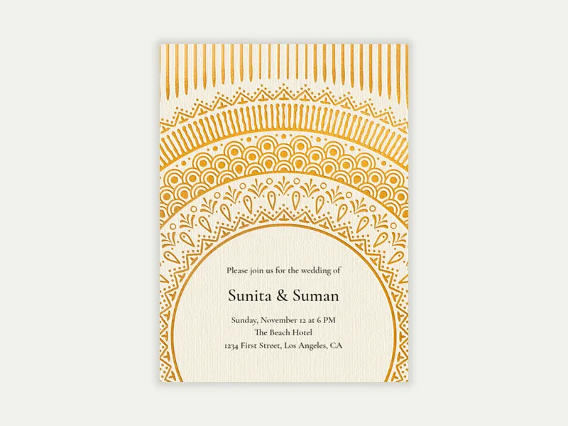 Waves of Joy - indian_wedding - Invitation