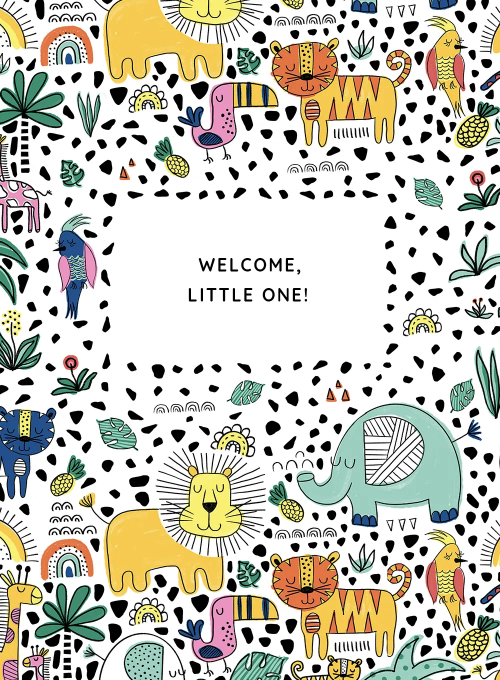 Welcome, Wild One - baby_shower_cards - Card