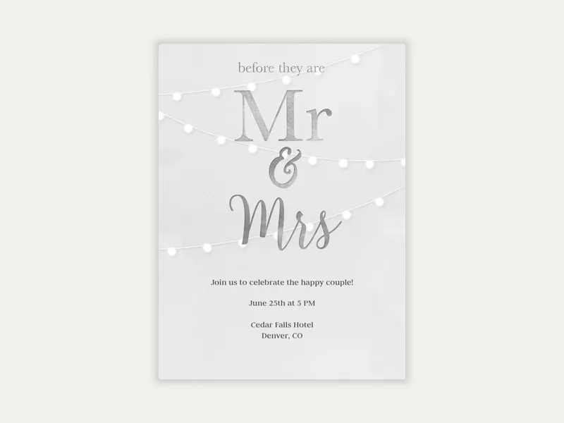 Mr. & Mrs. - rehearsal_dinner - Invitation