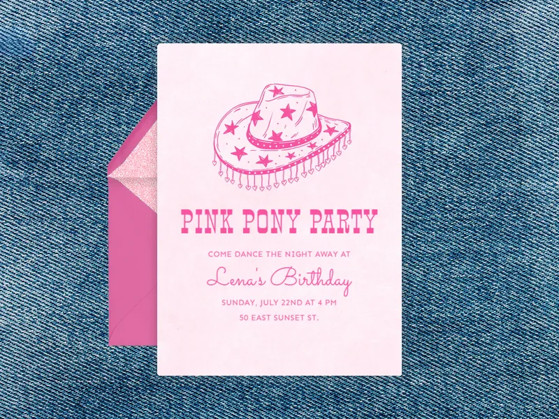 Western Charm - birthday_foradults - Invitation
