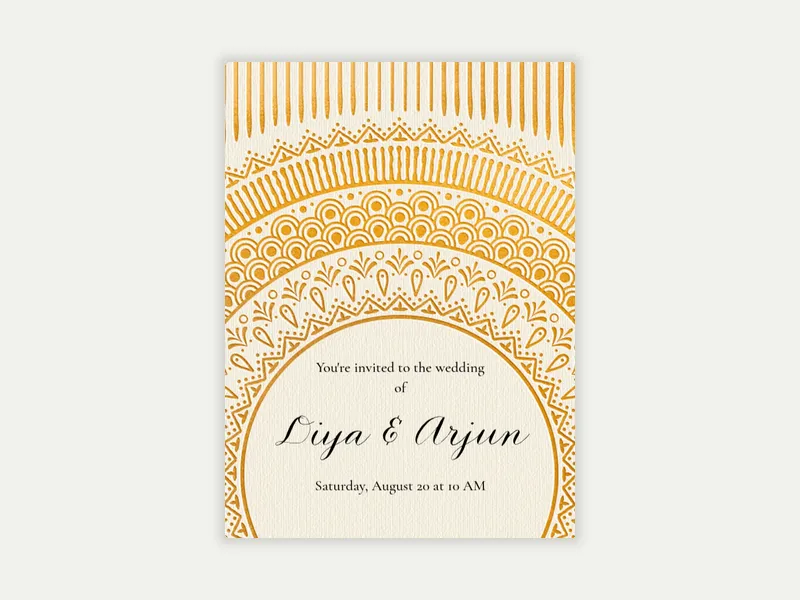 Waves of Joy - indian_wedding - Invitation