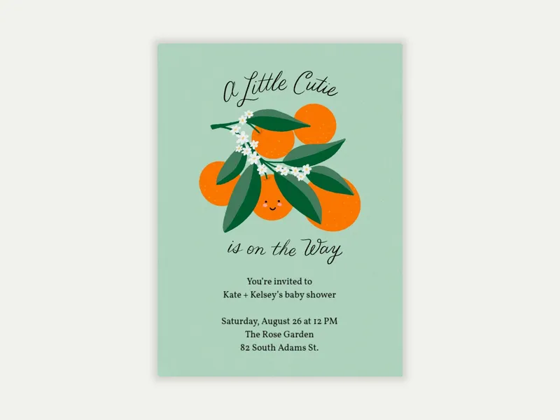 What a Cutie - couples_baby_shower - Invitation