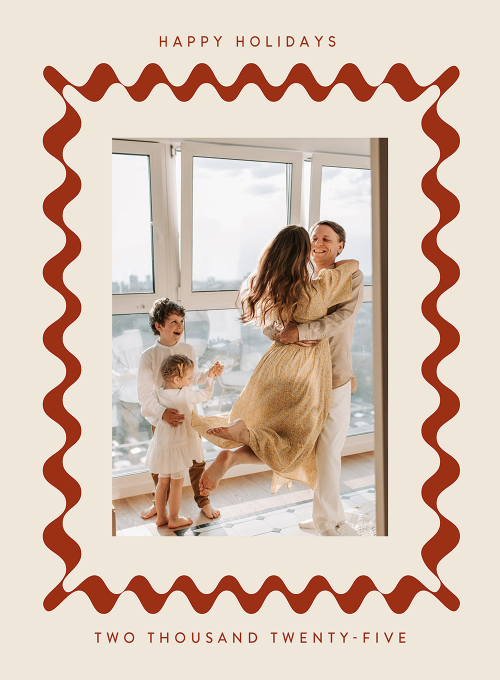 Wavy Frame (Photo) - design_your_own_cards - Card