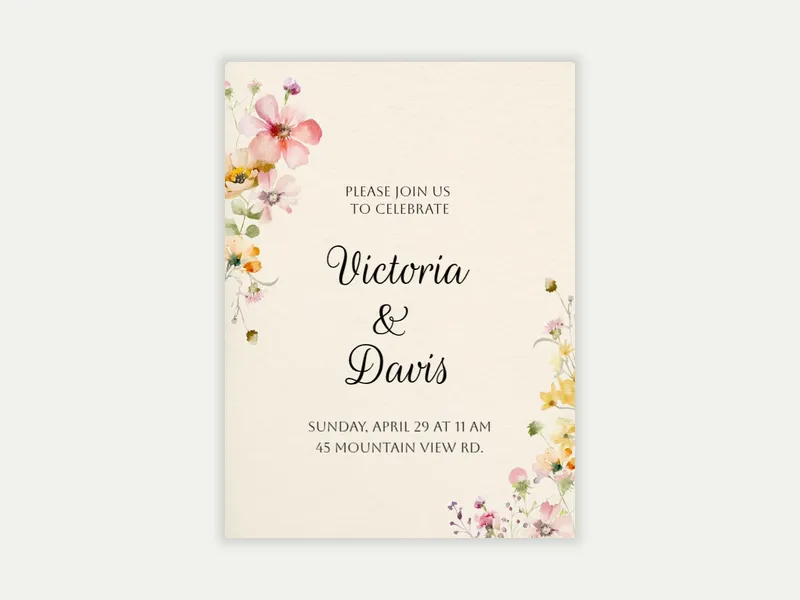 Wild Blush - welcome_party - Invitation