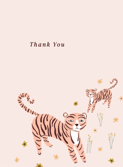 Wild Welcome Thank You Card - thankyou_cards - Card