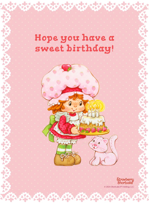 Strawberry Shortcake: Sweet Pin Dots - birthday_cards - Card