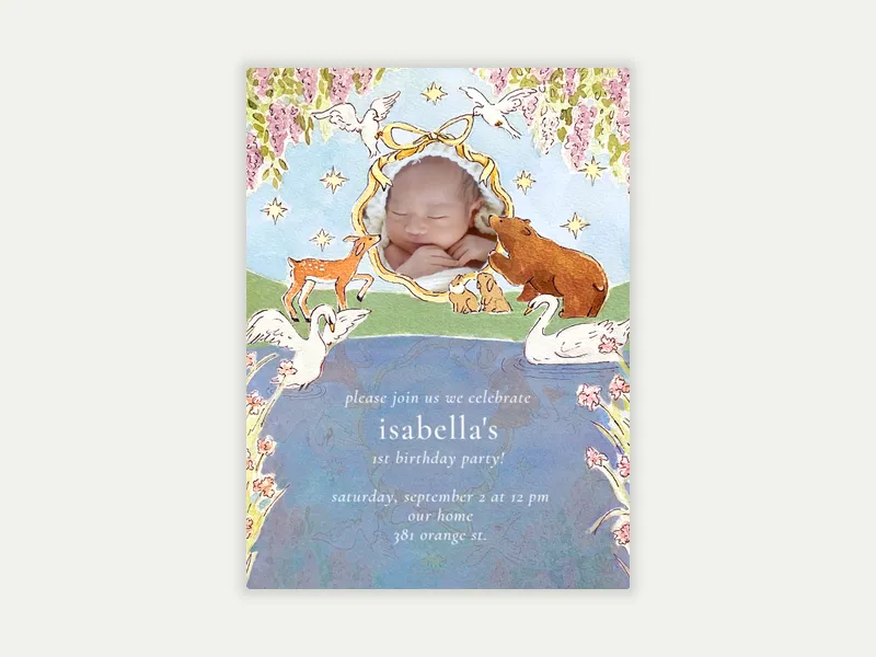 Warm Welcome (Photo) Invitation free template design