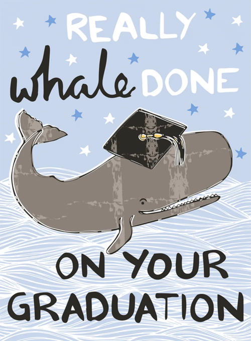 Whale Done Graduation - graduation_cards - Card
