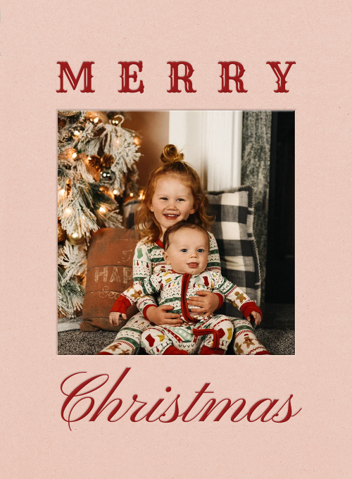 Classic Merry Christmas (Photo) - christmas_cards - Card