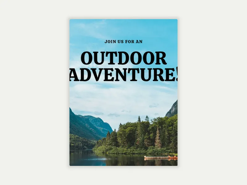 Wilderness - trips_getaways - Invitation