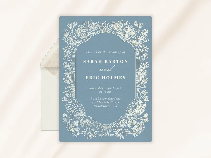 Wildflower Wreath - wedding_weekend - Invitation