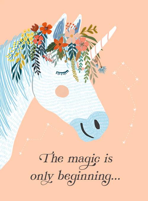 Woodland Unicorn Baby Shower - baby_shower_cards - Card
