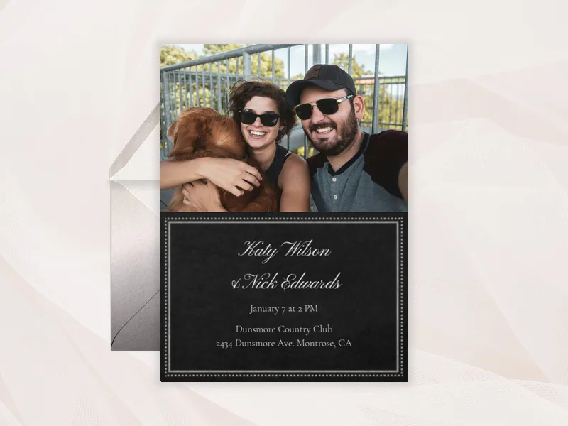 Chalkboard Chic (Photo) - anniversary - Invitation