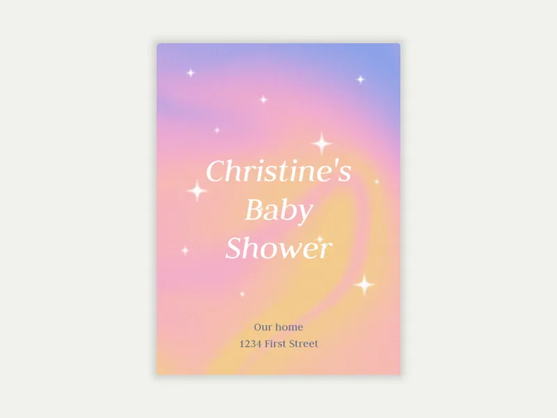 Pink Dreamy Holographic Party - featured - Invitation