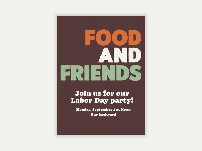 Food & Friends - dining_and_drinks - Invitation