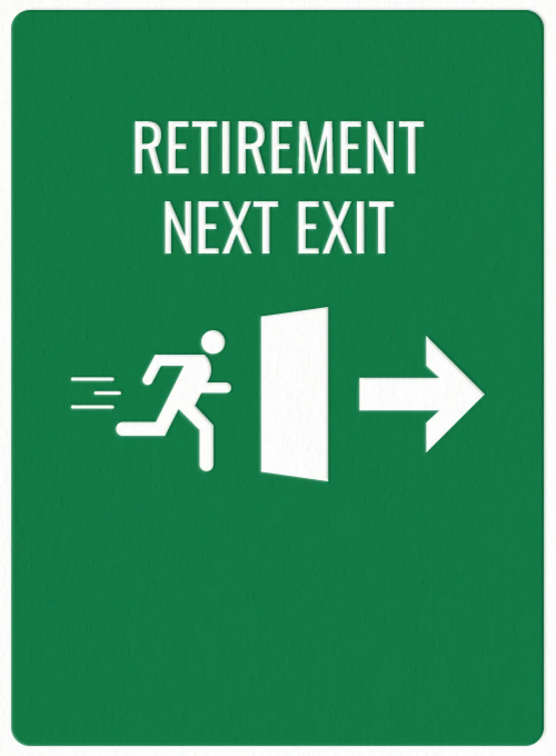 Exit This Way - retirement_cards - Card