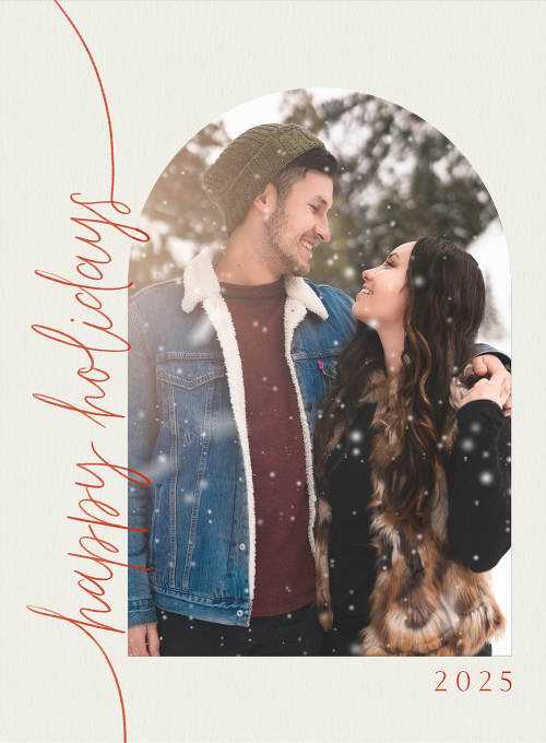 Happy Holidays Arch Frame (Photo) - design_your_own_cards - Card