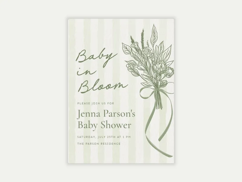 Modern Arrangement - baby_sprinkle - Invitation