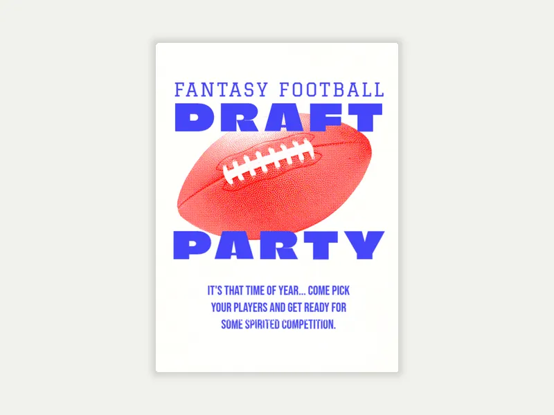 Fantasy Football - football - Invitation