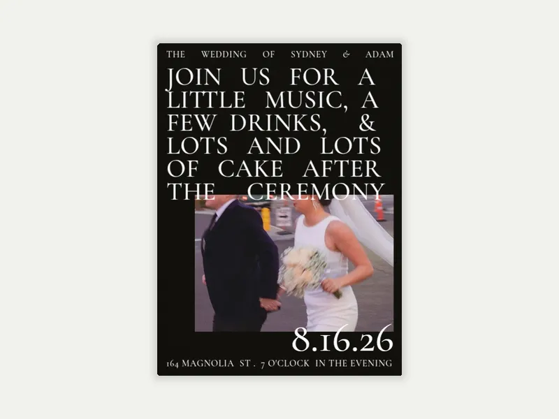 Let's Get Hitched (Photo) - wedding - Invitation