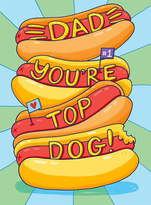 Hot Dog Dad - fathers_day_cards - Card