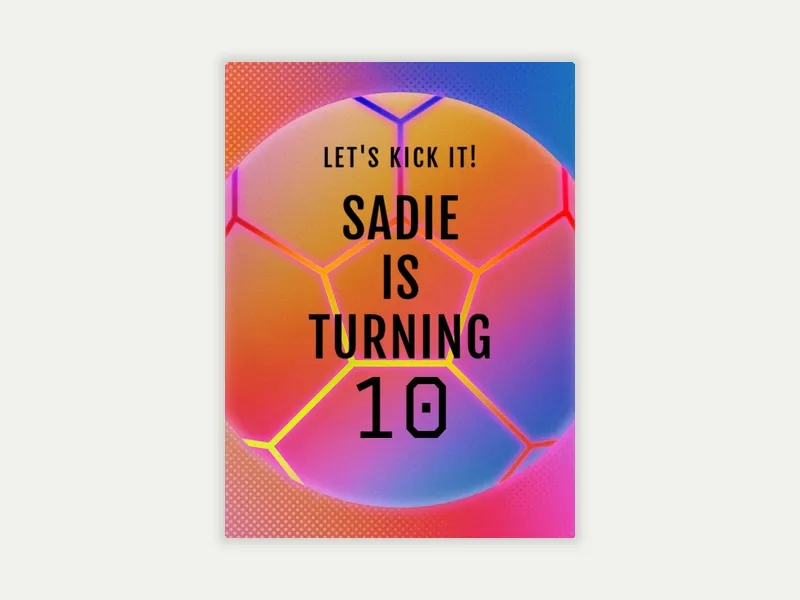 Neon Sports - 10th_birthday - Invitation