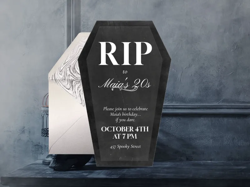 Rest In Party - 21st_birthday - Invitation