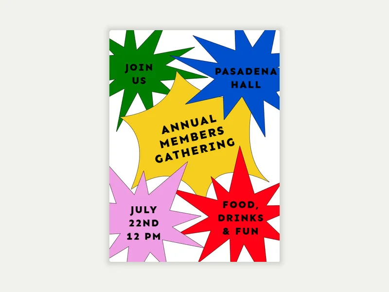 Shaping up to Party - conferences_workshops - Invitation