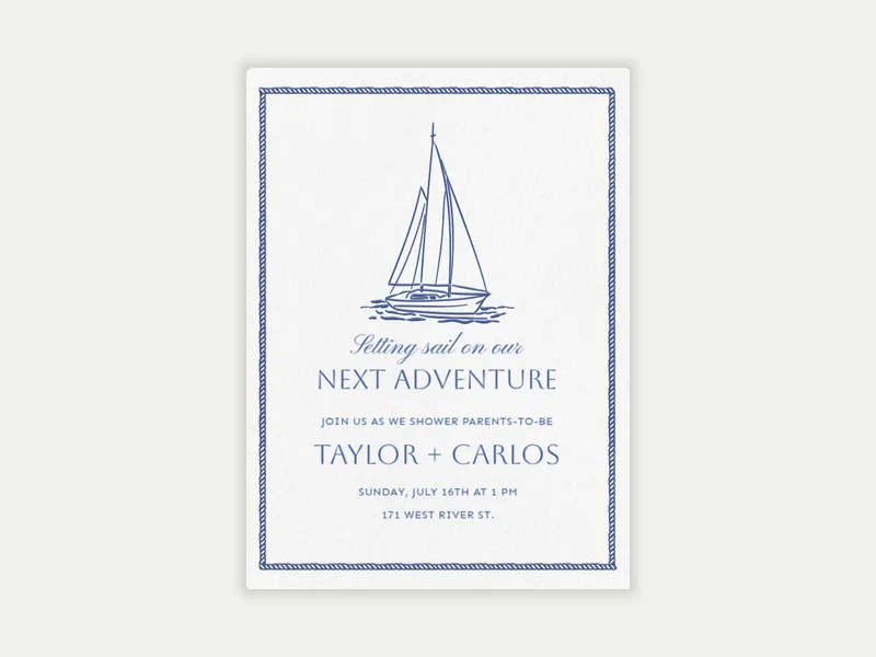 Set Sail - featured - Invitation