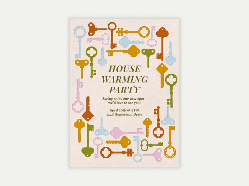 New Spot - housewarming - Invitation