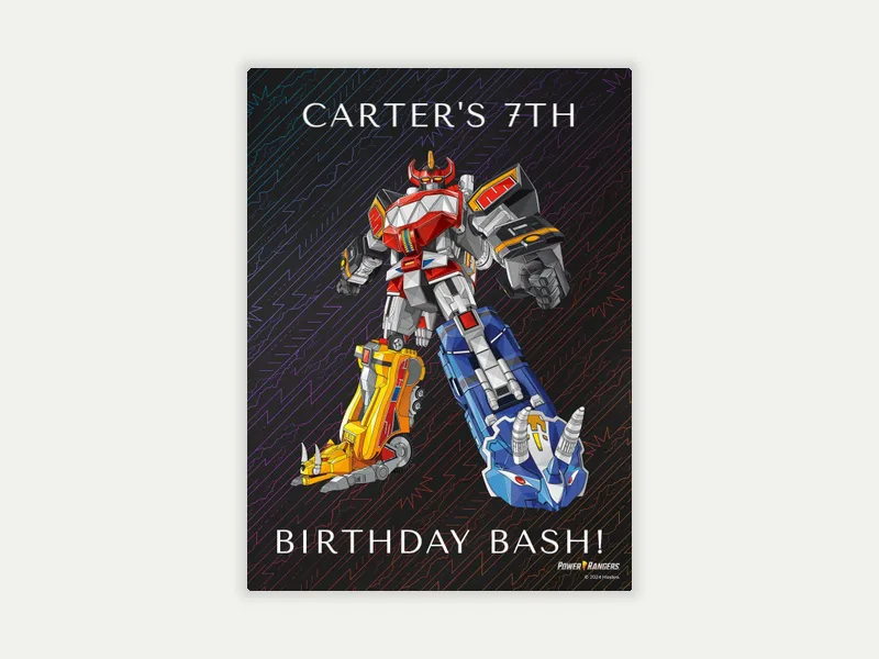 Power Rangers: The Power of Teamwork - power_rangers - Invitation