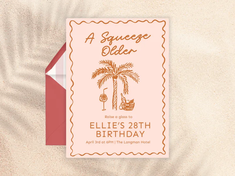 Sunshine Spritz Birthday - birthday_foradults - Invitation