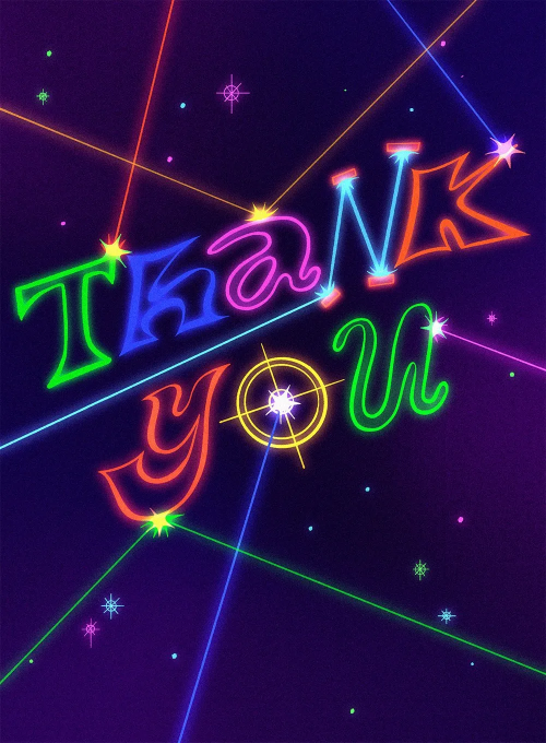 Abstract Laser Tag Party Thank You - thankyou_cards - Card