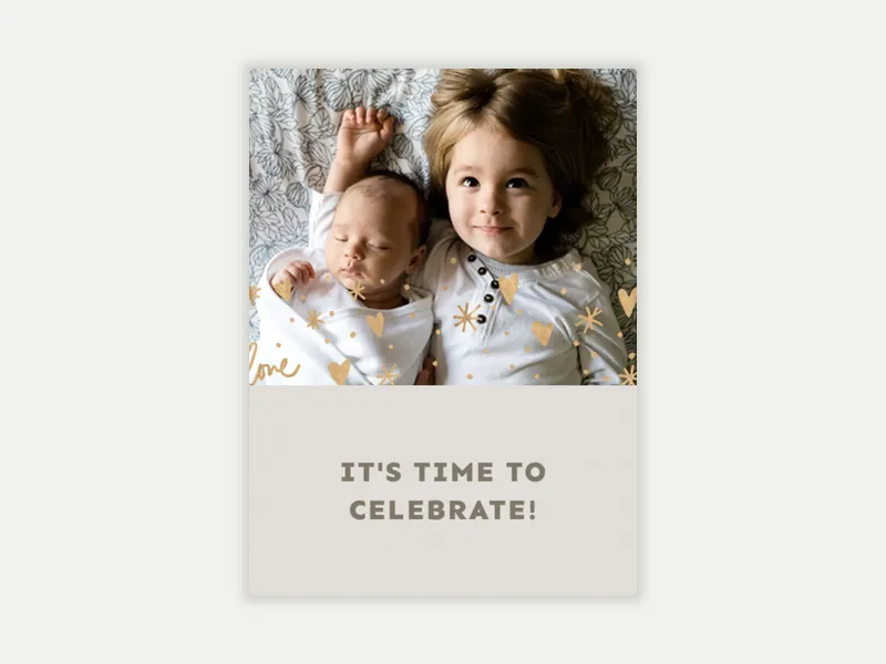 Hearts Stars (Photo) - babyandkids_dyo_uyo - Invitation