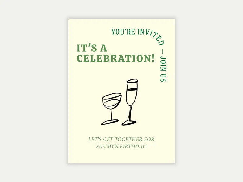 Let the Drinks Flow - cocktail_party - Invitation