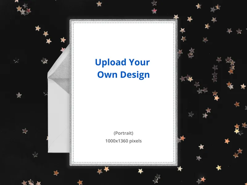 Upload Your Own Design (Silver Stars) - reunions - Invitation