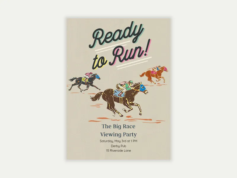 Ready to Run - derby_day - Invitation