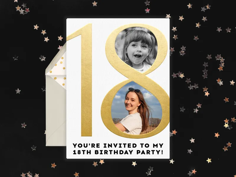 18th & Me (Photo) - 18th_birthday - Invitation