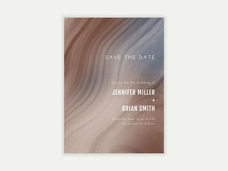 Agate Swirl - Save the Date - featured - Invitation