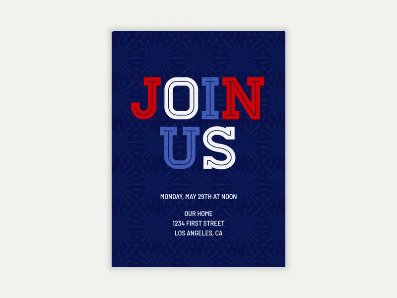 Americana - memorial_day - Invitation