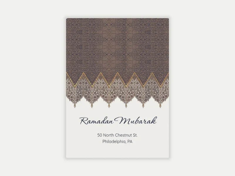 Patterns and arches - ramadan - Invitation