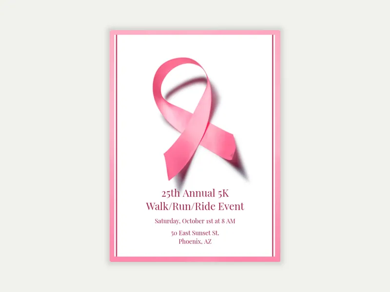 Awareness Invitation free template design