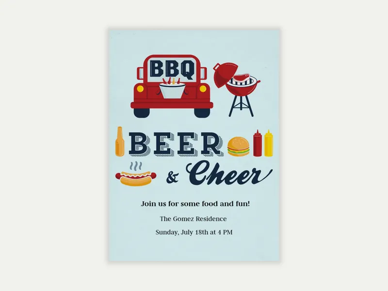 BBQ Beer Cheer - featured - Invitation