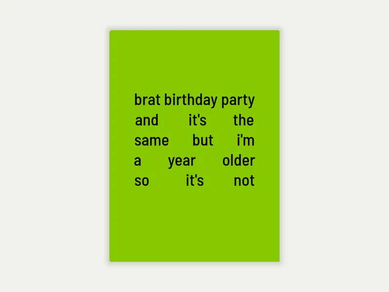 Because I'm Brat - 18th_birthday - Invitation