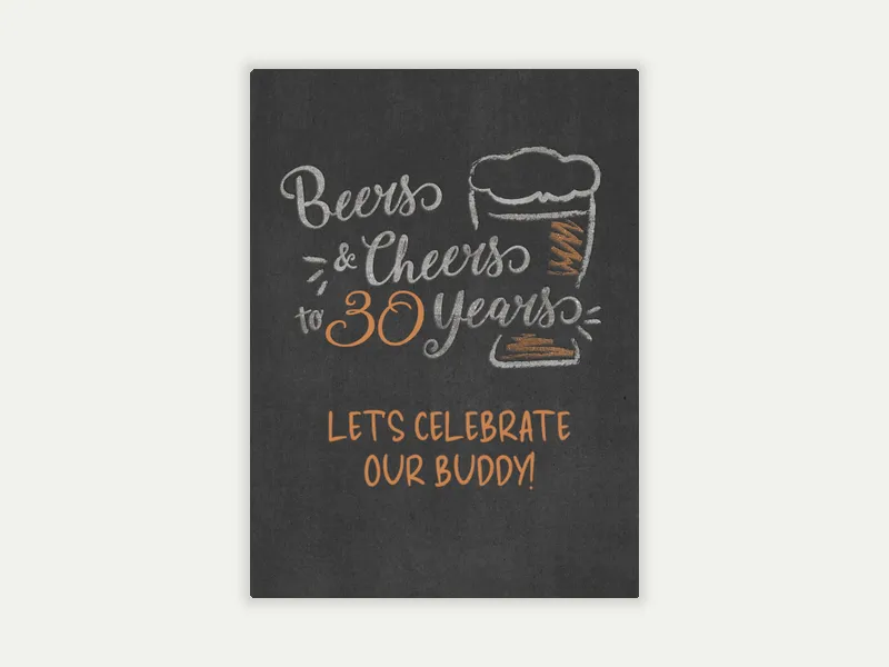 Beers and Cheers - 30th_birthday - Invitation