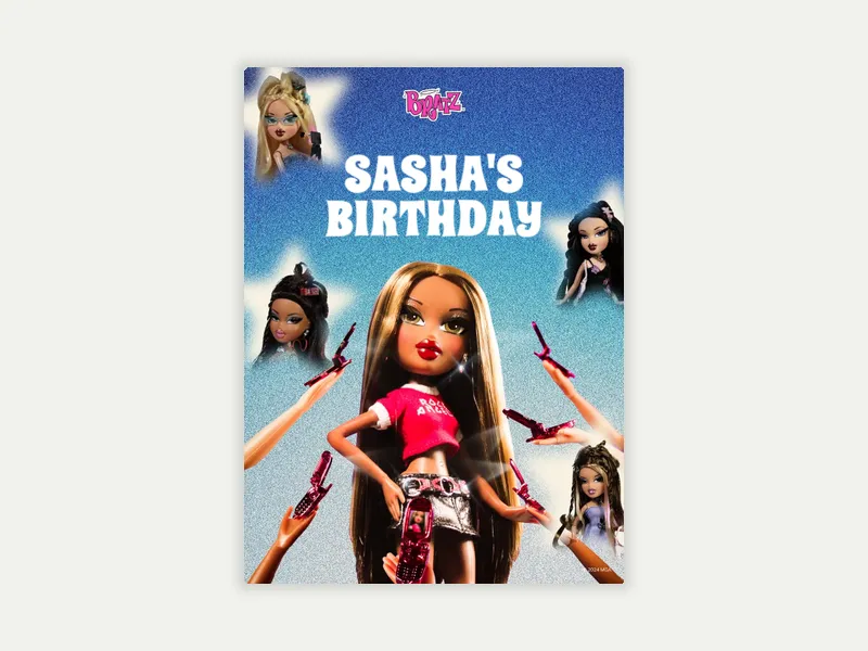Bratz: Y2K Queen - 18th_birthday - Invitation