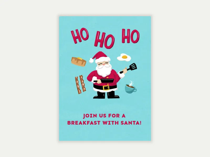 Breakfast with Santa - featured - Invitation
