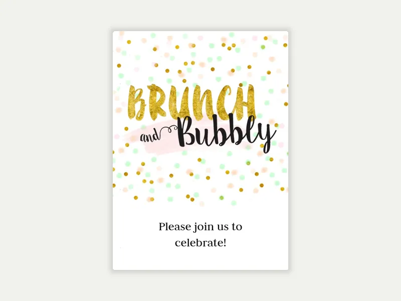 Bubbly - post_wedding_brunch - Invitation