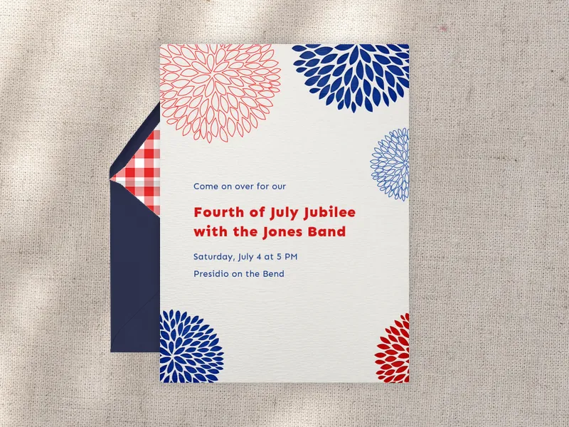 Bursts Invitation premium template design